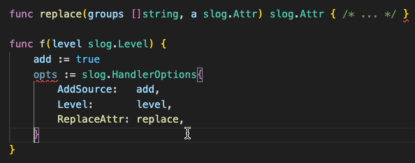 After &ldquo;Fill slog.HandlerOptions&rdquo;